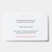 Badge Identification, Badge Personnalisé | Pro ID  バッジ (Back)