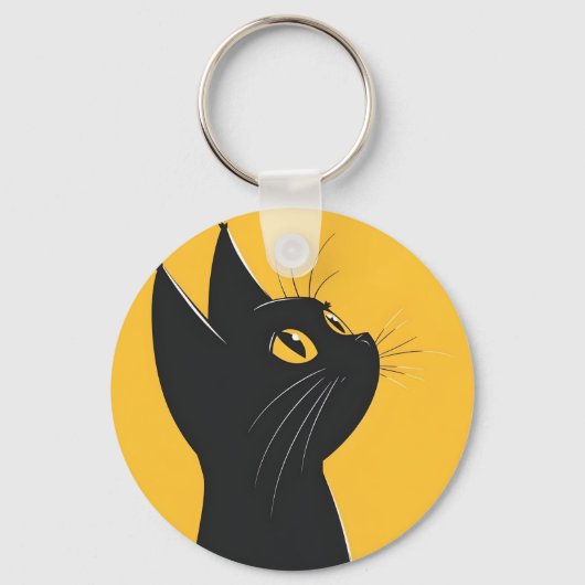 Badge keychain cat キーホルダー (裏面)