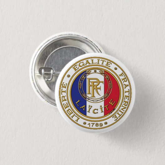 badge laïc français 缶バッジ (正面&裏面)