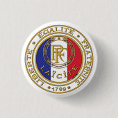 badge laïc français 缶バッジ (正面)