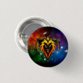 Badge Lion Zodiaque Cadeau Astrologie 缶バッジ (正面&裏面)