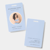 Badge Photo ID | ウェルネススタッフ名札カード バッジ (正面&裏面)