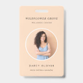 Badge Photo ID | ウェルネススタッフ名札カード バッジ (正面)