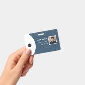 Badge Photo of the employee's person, Code bar, Lo バッジ (手持ち)