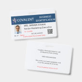 Badge Professionnel|Business|Corporate ID|Office バッジ (Front & Back)