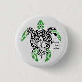 Badge Protect the turtles! Cagou Style 缶バッジ (正面)