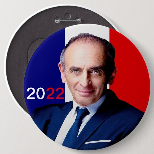 Badge rond 15 cm Zemmour 2022 缶バッジ (正面&裏面)