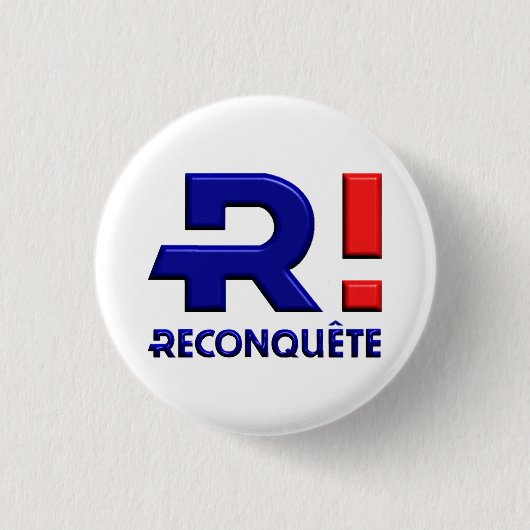 Badge rond 32 mm, soutien de Reconquête 缶バッジ (正面)