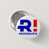 Badge rond 32 mm, Zemmour Président 2022 缶バッジ (正面&裏面)