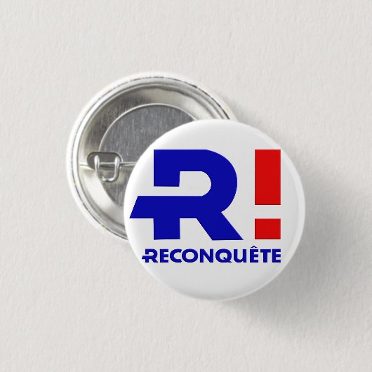 Badge rond 32 mm, Zemmour Président 2022 缶バッジ (正面&裏面)