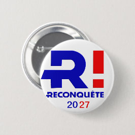 Badge rond 57 mm, Reconquête 2027 缶バッジ