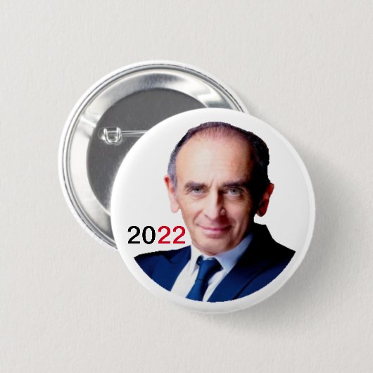 Badge rond 5.7 cm Zemmour 2022 缶バッジ (正面&裏面)