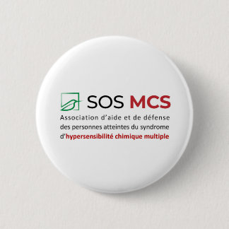Badge Rond 5 Cm Logo SOS MCS + texte 缶バッジ