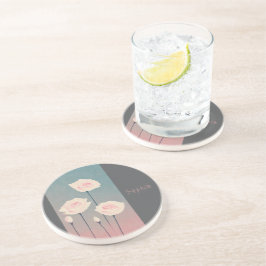 Badge Rond 5 Cm Roses, personalized コースター