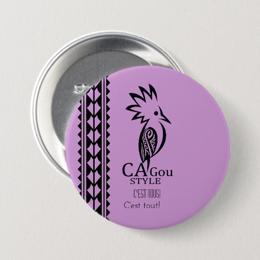 Badge Rond 7,6 Cm Cagou Style 缶バッジ (正面&裏面)