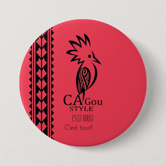 Badge Rond 7,6 Cm Cagou Style 缶バッジ (正面)