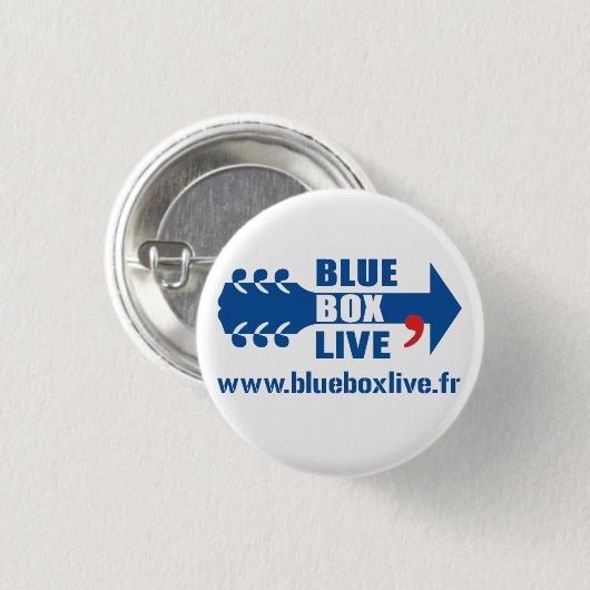 Badge Rond Blue Box Live 缶バッジ (正面&裏面)