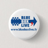 Badge Rond Blue Box Live 缶バッジ (正面)