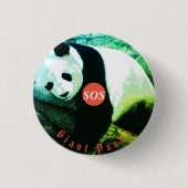 badge rond Panda 缶バッジ (正面)