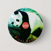 badge rond Panda - grand 缶バッジ (正面)