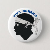 Badge rond, Viva Corsica 缶バッジ (正面)