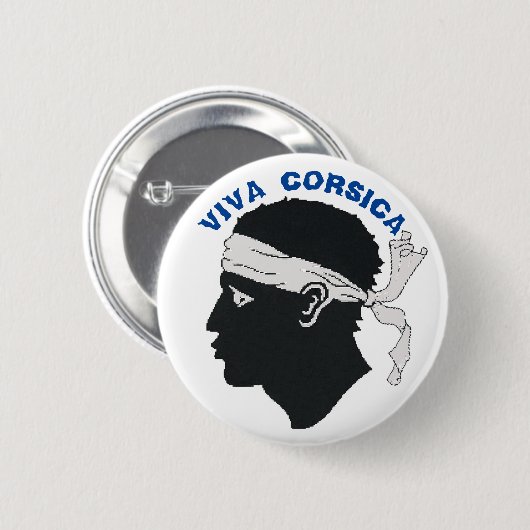 Badge rond, Viva Corsica 缶バッジ (正面&裏面)