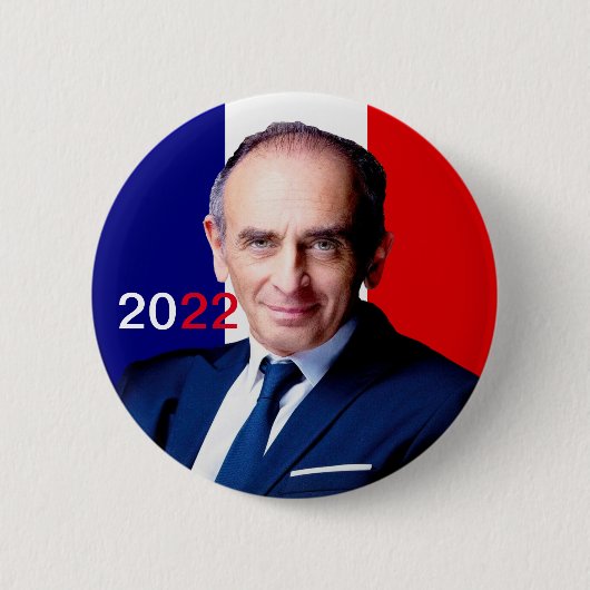 Badge rond, Zemmour 2022 缶バッジ (正面)