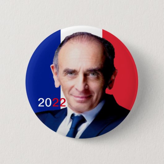 Badge rond, Zemmour 2022 缶バッジ (正面)