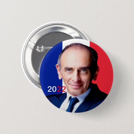 Badge rond, Zemmour 2022 缶バッジ (正面&裏面)