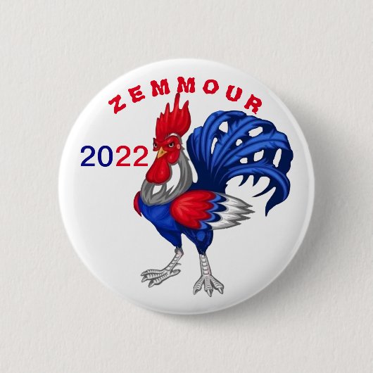 Badge rond, Zemmour 2022 缶バッジ (正面)