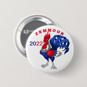 Badge rond, Zemmour 2022 缶バッジ (正面&裏面)