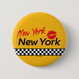Badge Taxi NY & Red Kiss 缶バッジ