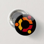 badge Ubuntu Linux 缶バッジ (正面&裏面)