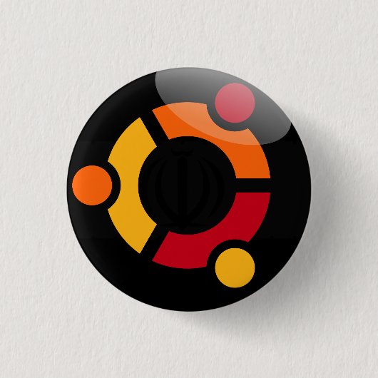 badge Ubuntu Linux 缶バッジ (正面)