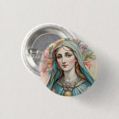 Badge Vierge Marie 缶バッジ (正面&裏面)