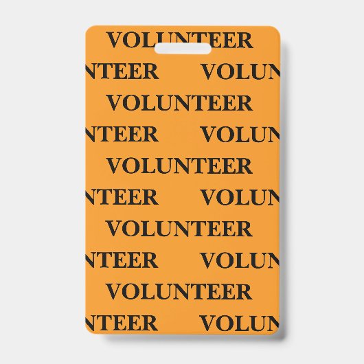 Badge - Volunteer バッジ (正面)