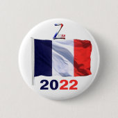 badge zemmour président 缶バッジ (正面)
