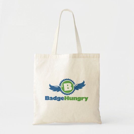BadgeHungryの予算のトート トートバッグ (正面)