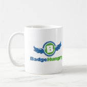 BadgeHungry "飛行B"のマグ コーヒーマグカップ (左)