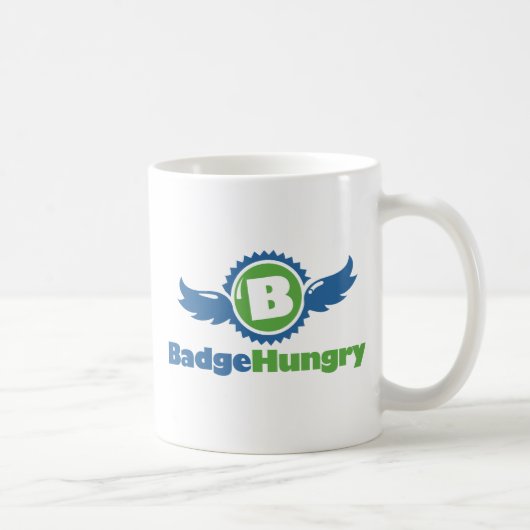 BadgeHungry "飛行B"のマグ コーヒーマグカップ (右)