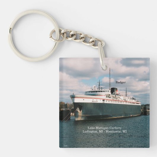 Badgerキーチェーン キーホルダー (正面)