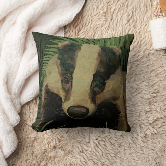 Badger氏 クッション (ブランケット)