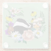 Badger ガラスコースター (裏面)