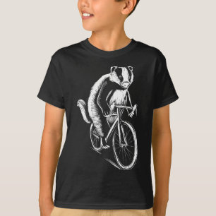 Badger Animal Bicycle Clothing Art Cyclist Gift Me Tシャツ