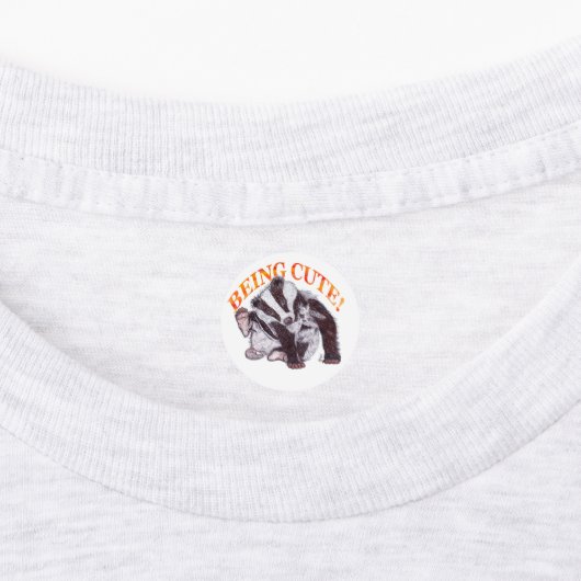 BADGER BEING CUTE ラベル (貼付)