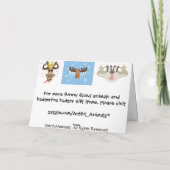 Badger_Birthdayの悩ます挨拶 カード (裏面)