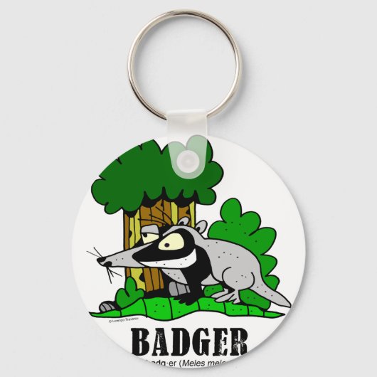 Badger by Lorenzo キーホルダー (正面)