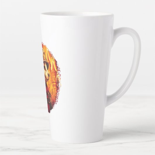 Badger Firefighter  カフェラテマグ (右)