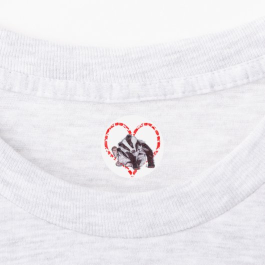 BADGER HEART ラベル (貼付)