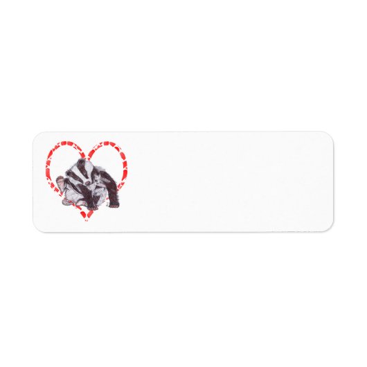 BADGER HEART ラベル (正面)